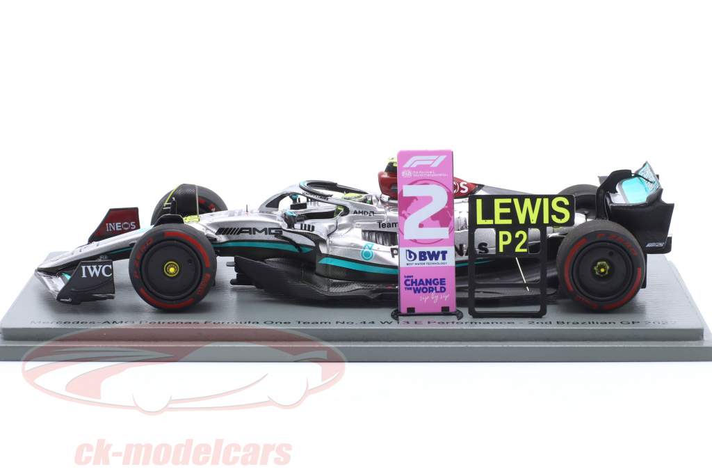 L. Hamilton Mercedes-AMG Petronas #44 2 Brasilien GP formel 1 2022 1:43 Spark