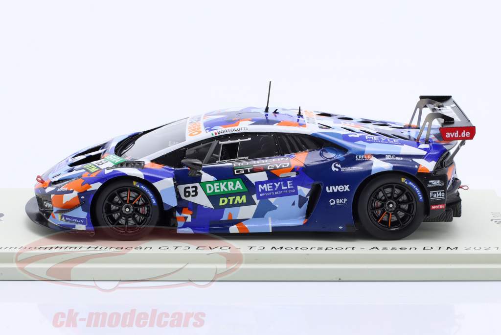 Lamborghini Huracan GT3 Evo #63 2nd DTM Assen 2021 Mirko Bortolotti 1:43 Spark