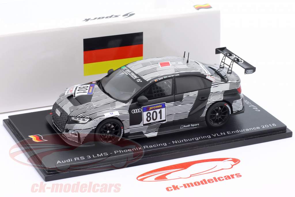 ミニカー　1/43 Audi RS 3 LMS #802 Phoenix Racing Nurburgring VLN Endurance 2016 R. Frey - C. Haase [SG571] 1:43 SPARK Audi Rs3 Lms #802 Nurburgring Vl Endurance 2016