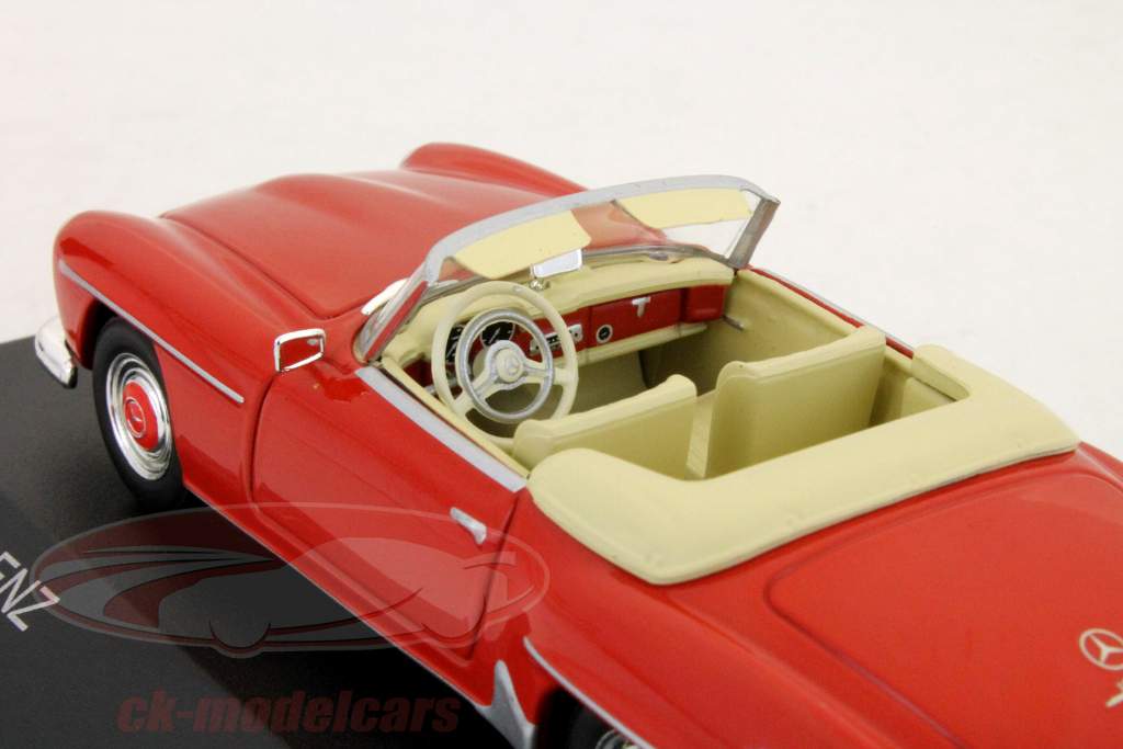 梅赛德斯 - 奔驰190SL年份1955红/红1:43白牌