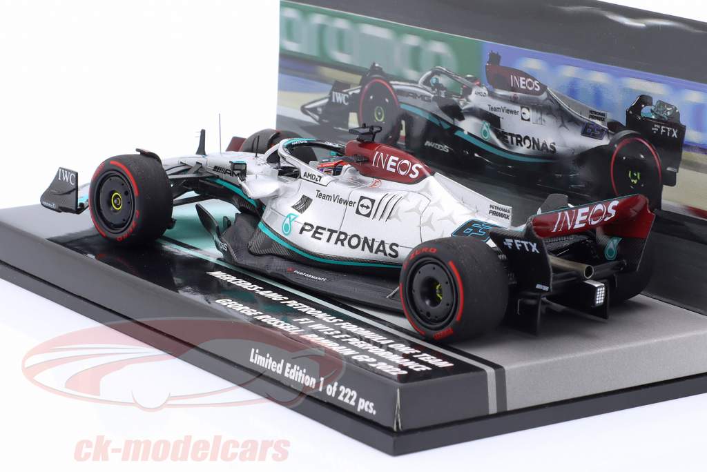 G. Russell Mercedes-AMG F1 W13 #63 4 Bahrain GP formel 1 2022 1:43 Minichamps