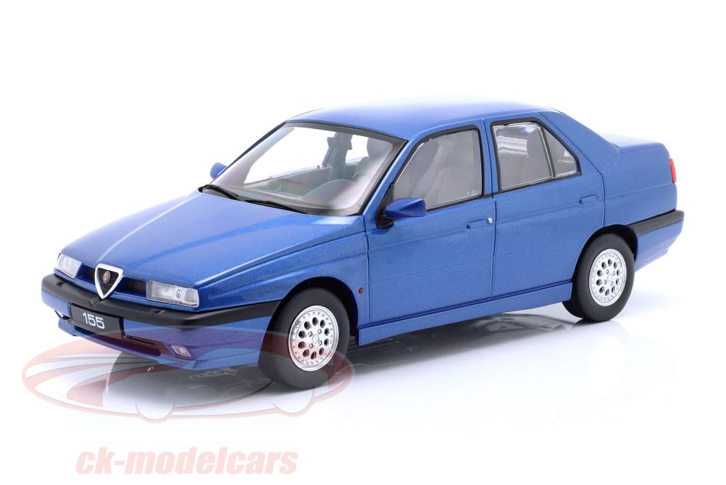 Alfa Romeo 155 建設年 1996 ノースブルー メタリックな 1:18 Triple9