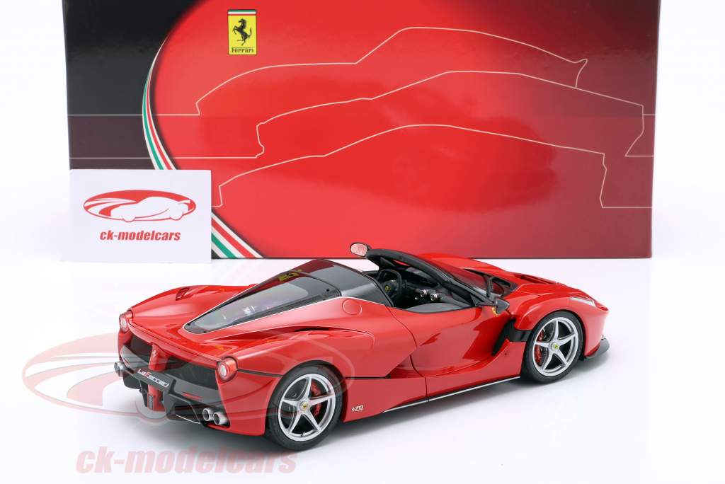 Ferrari LaFerrari Aperta Bouwjaar 2016 corsa rood 1:18 BBR