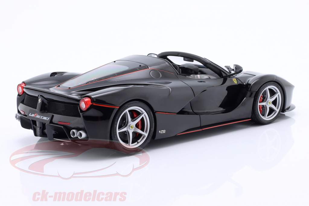 Ferrari LaFerrari Aperta Baujahr 2016 Daytona schwarz 1:18 BBR