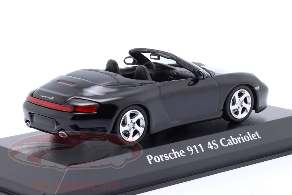 Porsche 911 4S convertible Año de construcción 2003 negro 1:43 Minichamps