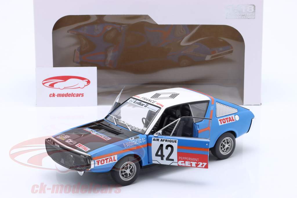 Solido 1:18 Renault R17 #42 4th Rallye Abidjan - Nice 1976