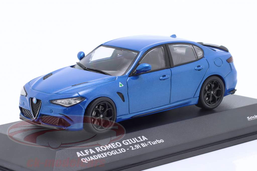 Solido 1:43 Alfa Romeo Giulia Quadrifoglio year 2019 blue