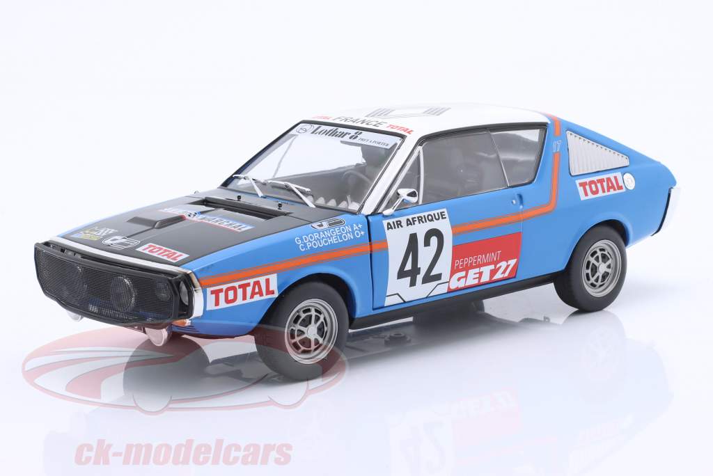 Renault R17 #42 4ème Rallye Abidjan - Nice 1976 1:18 Solido