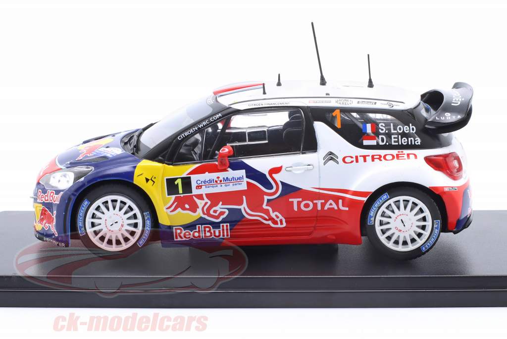 Altaya 1:24 Citroen DS3 WRC #1 Winner Rallye Alsace 2012