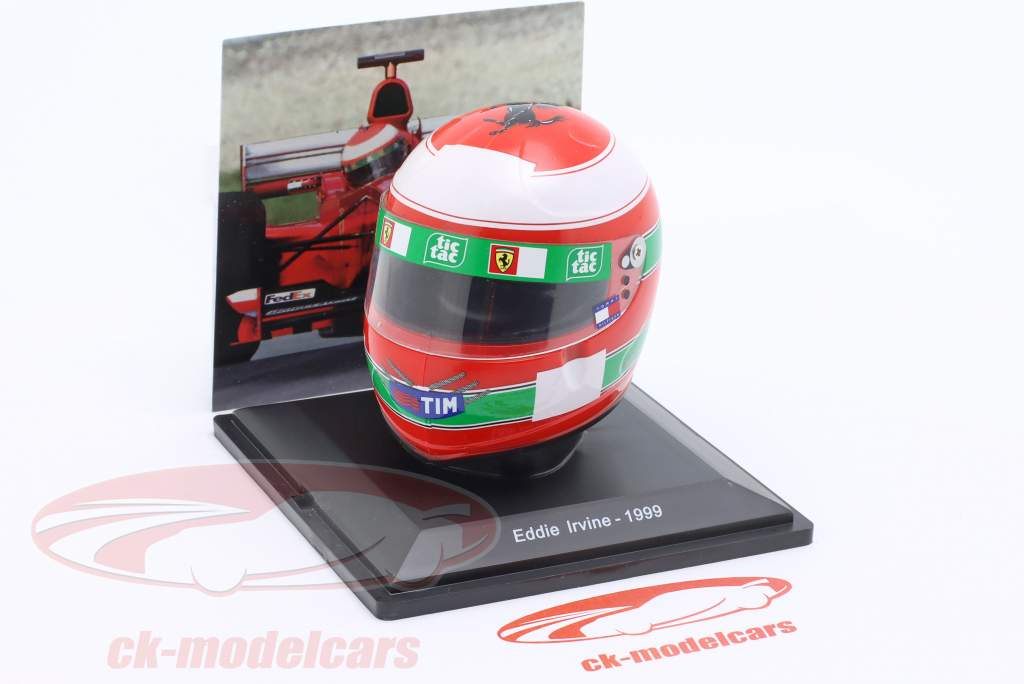 Eddie Irvine Ferrari F399 Formule 1 1999 casque 1:5 Spark Editions