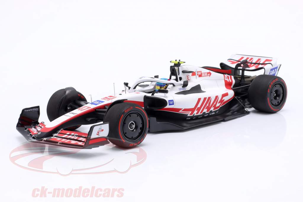 M. Schumacher Haas VF-22 #47 Eerst Punten Brits GP formule 1 2022 1:18 Minichamps