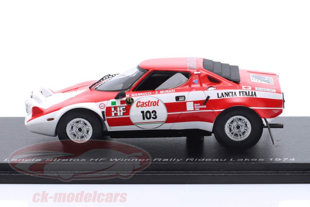 Lancia Stratos HF #103 Sieger Rallye Rideau Lakes 1974 Munari, Mannucci 1:43 Spark 