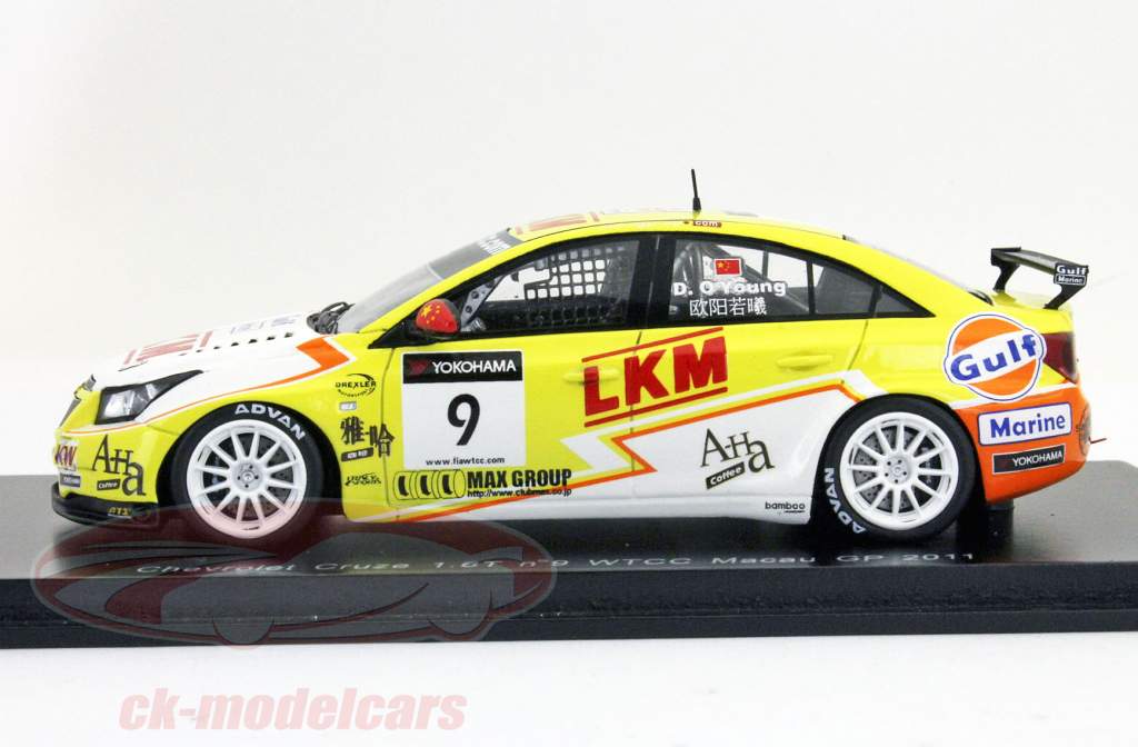 Darryl O'Young Chevrolet Cruze 1.6T #9 WTCC Race Macau 2011 1:43 Spark