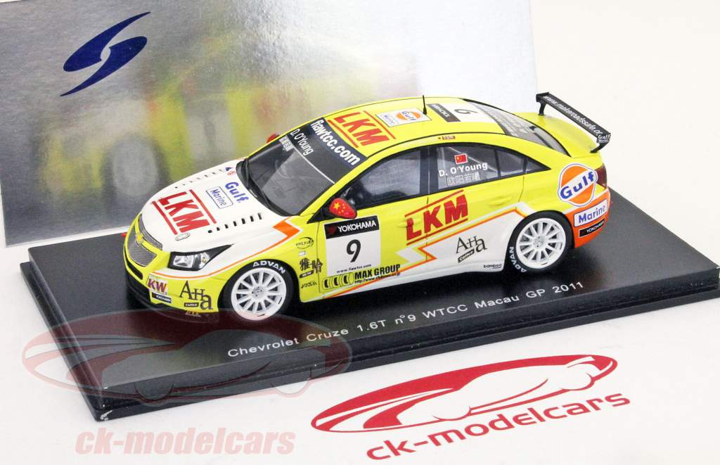 Darryl O'Young Chevrolet Cruze 1.6T #9 WTCC Race Macau 2011 1:43 Spark