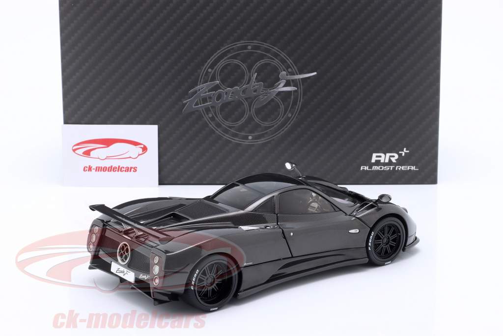 Pagani Zonda F year 2005 carbon black 1:18 Almost Real
