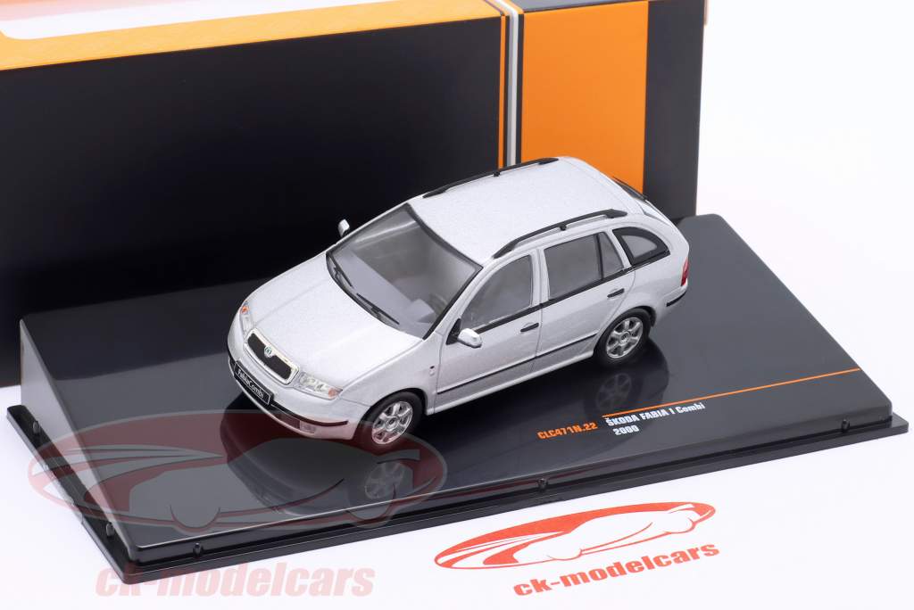 Skoda Fabia I Combi Année de construction 2000 argent 1:43 Ixo