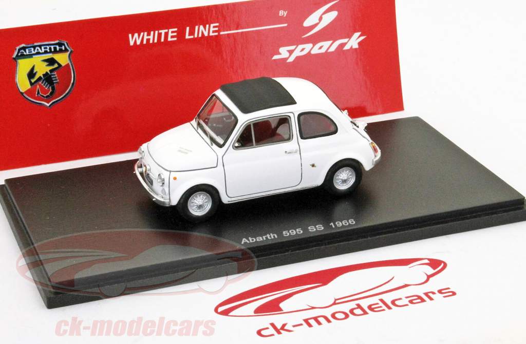 フィアット500アバルト595 SS 1966白1:43スパーク