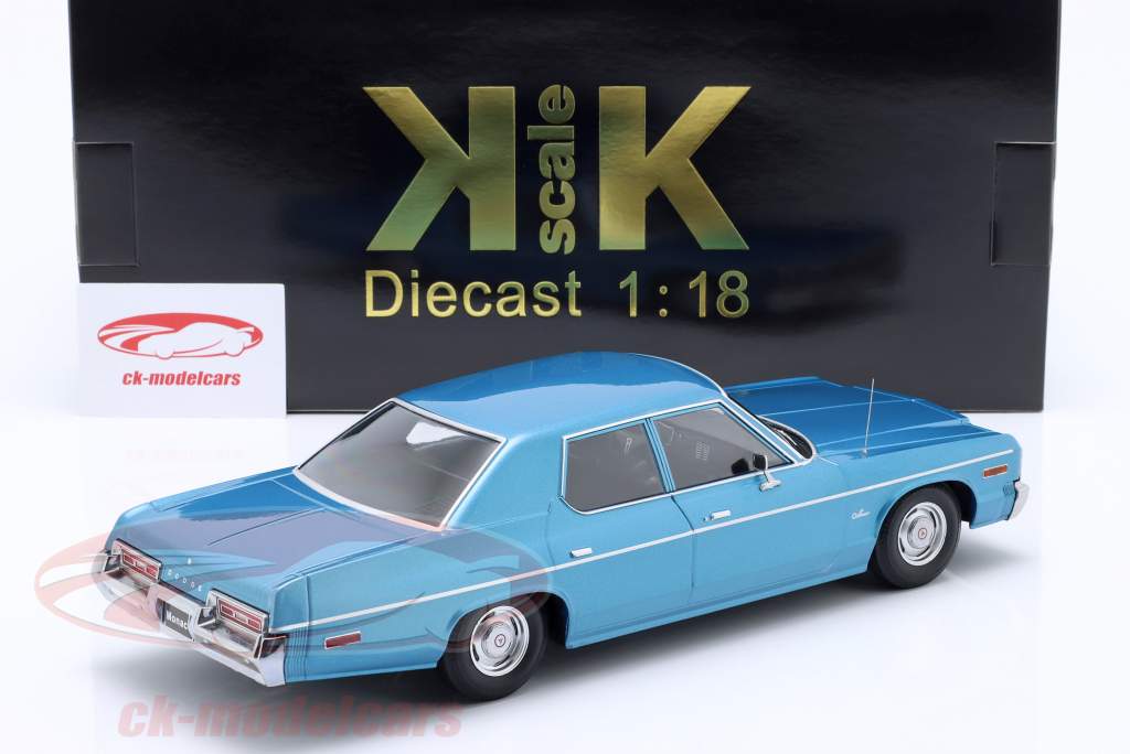 Dodge Monaco Año de construcción 1974 azul metálico 1:18 KK-Scale