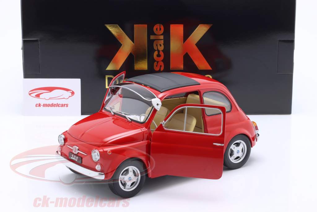 Fiat 500 F Custom com destacável Teto ano de construção 1968 vermelho 1:12 KK-Scale