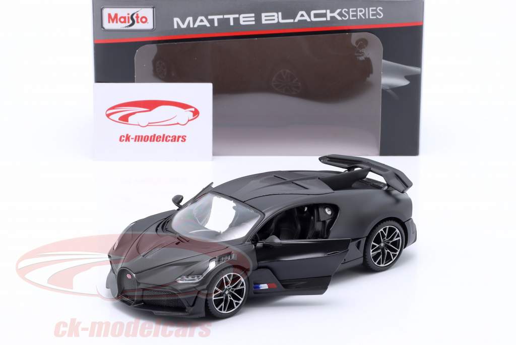 Bugatti Divo Année de construction 2018 tapis noir 1:24 Maisto