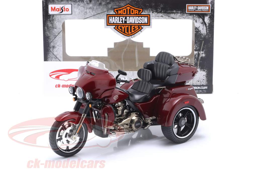 Harley-Davidson CVO Tri Glide Byggeår 2021 mørkerød 1:12 Maisto