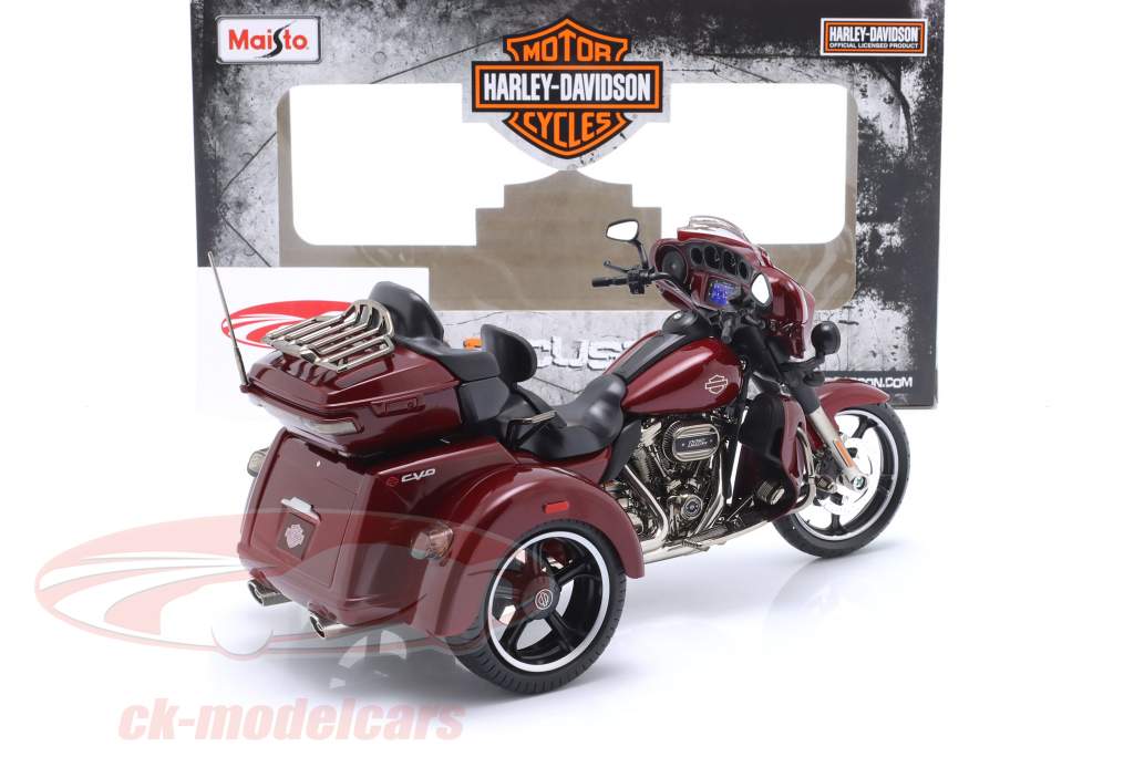 Harley-Davidson CVO Tri Glide Byggeår 2021 mørkerød 1:12 Maisto