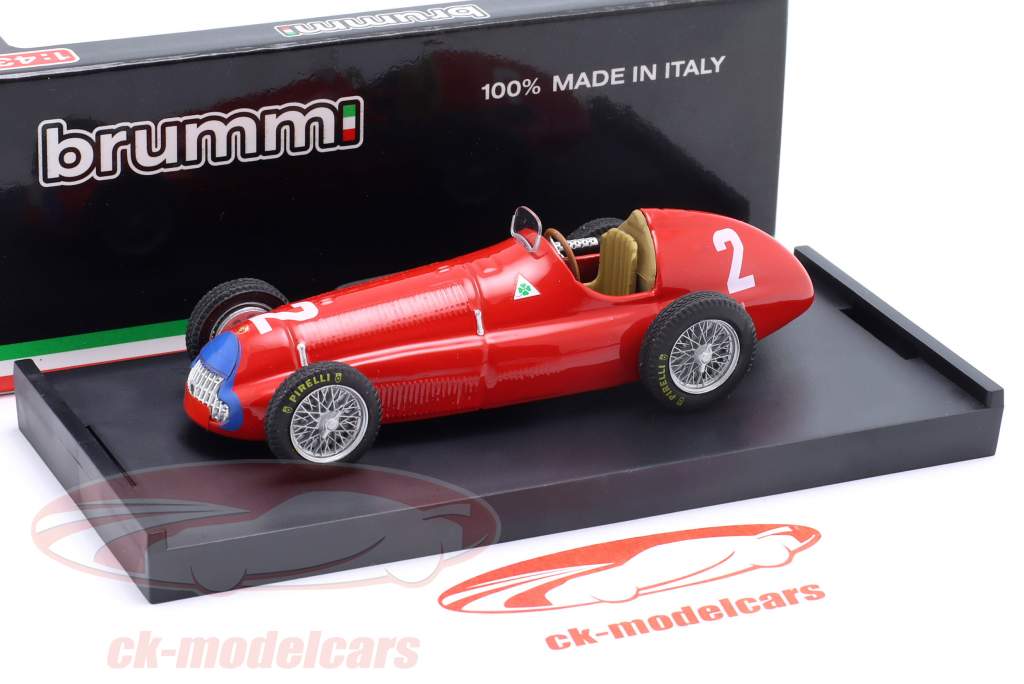 Giuseppe Farina Alfa Romeo 158 #2 Vinder Gran Bretagna e Europa GP formel 1 1950 1:43 Brumm