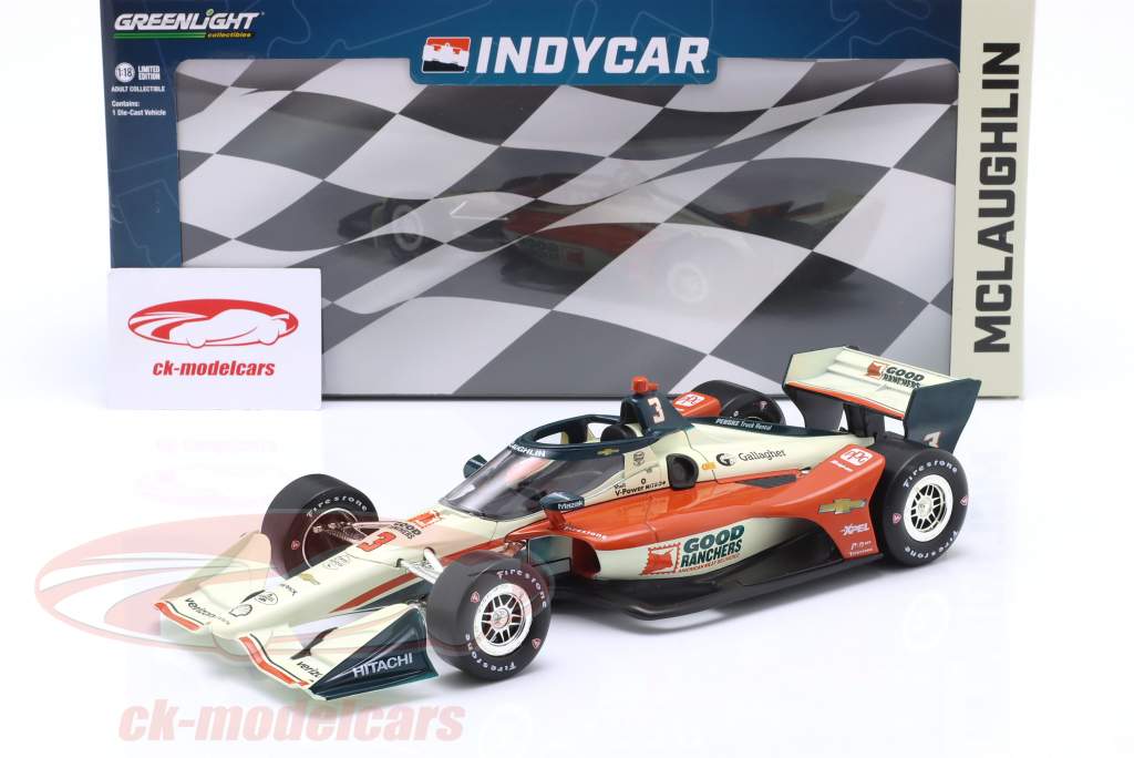 Scott McLaughlin Chevrolet #3 IndyCar Series 2023 1:18 Greenlight