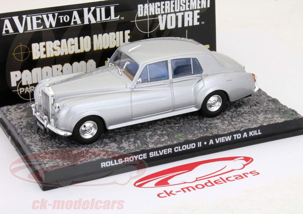 James Bond Rolls-Royce Silver Cloud II a view to a kill 1:43 Ixo Altaya