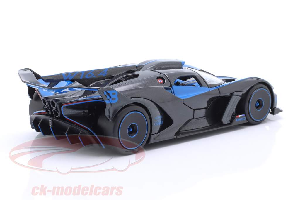 Bugatti Bolide W16.4 Année de construction 2020 bleu / carbon 1:24 Maisto