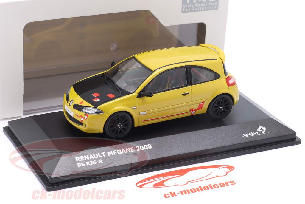 Renault Megane RS R26-R (MK2) Année de construction 2008 jaune / noir 1:43 Solido
