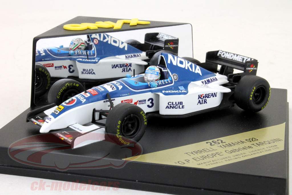 G. Tarquini Tyrrell Yamaha 023 #3 formula 1 1995 european GP 1:43 Onyx