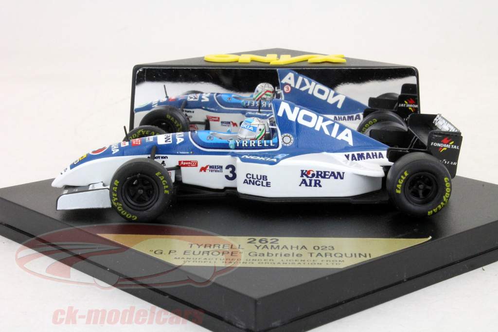 G. Tarquini Tyrrell Yamaha 023 #3 formula 1 1995 european GP 1:43 Onyx