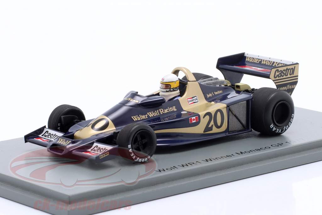 Jody Scheckter Wolf WR1 #20 Sieger Monaco GP Formel 1 1977 1:43 Spark
