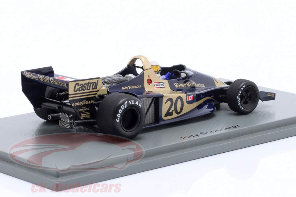 Jody Scheckter Wolf WR1 #20 vinder Monaco GP Formel 1 1977 1:43 Spark