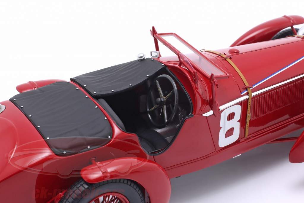 Alfa Romeo 8C #8 vinder 24h LeMans 1932 Sommer, Chinetti 1:18 Spark
