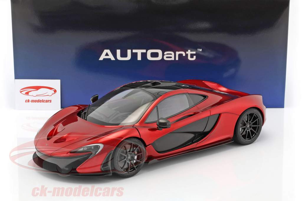 McLaren P1 建设年份 2013 火山 红色的 1:12 AUTOart