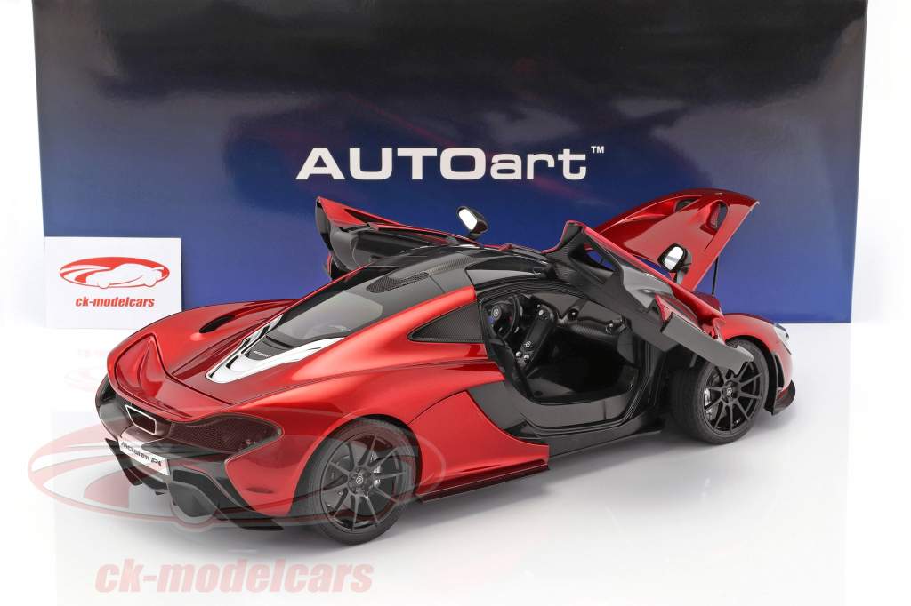 McLaren P1 建设年份 2013 火山 红色的 1:12 AUTOart