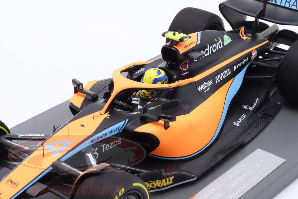 Lando Norris McLaren MCL36 #4 Bahrain GP Formula 1 2022 1:18 Minichamps