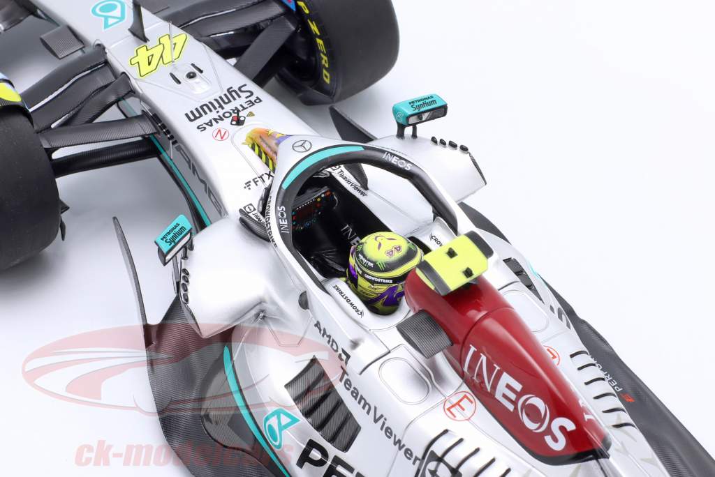 Lewis Hamilton Mercedes-AMG F1 W13 #44 6th Miami GP Formula 1 2022 1:18 Minichamps