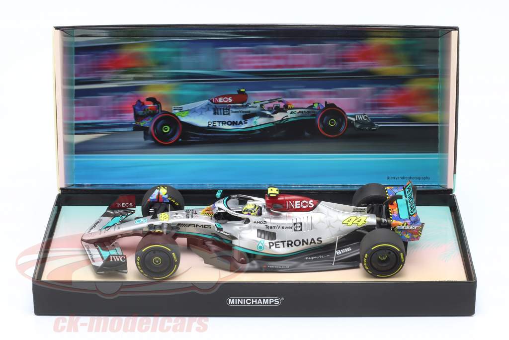 Lewis Hamilton Mercedes-AMG F1 W13 #44 6th Miami GP Formula 1 2022 1:18 Minichamps