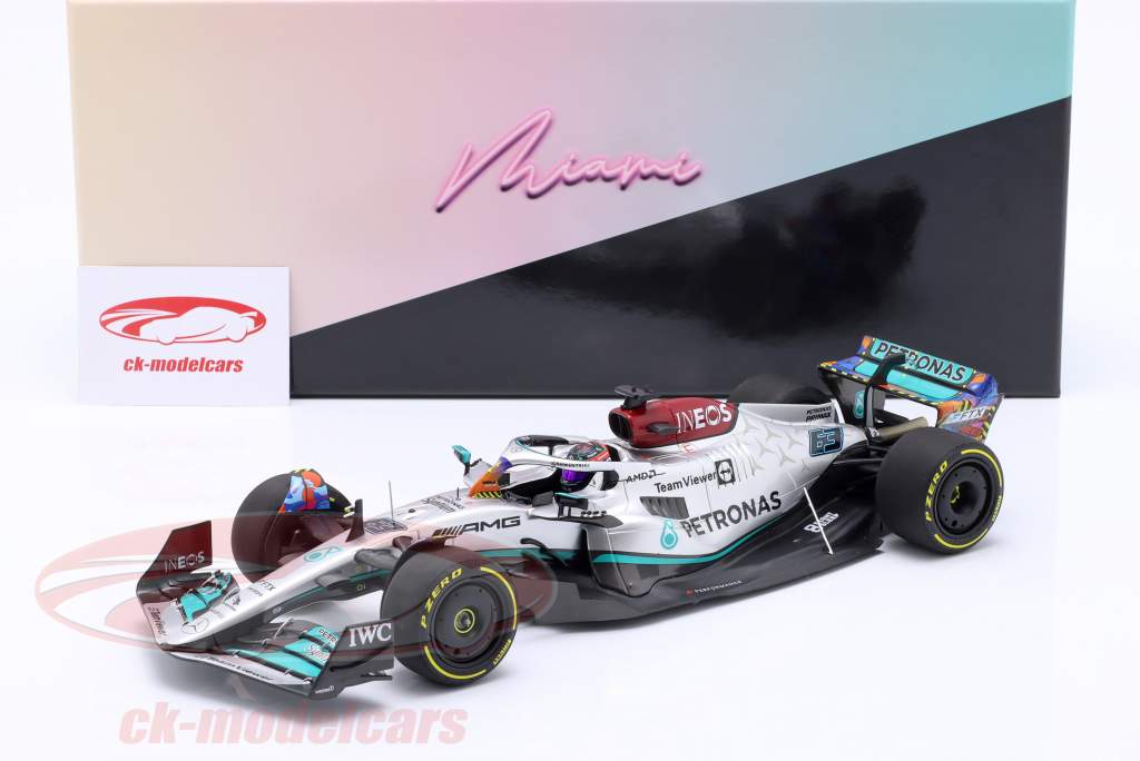 1/18 ミニチャンプス メルセデスAMG W13 G.ラッセル Minichamps 1:18 G. Russell Mercedes-AMG F1 W14 #63 7位
