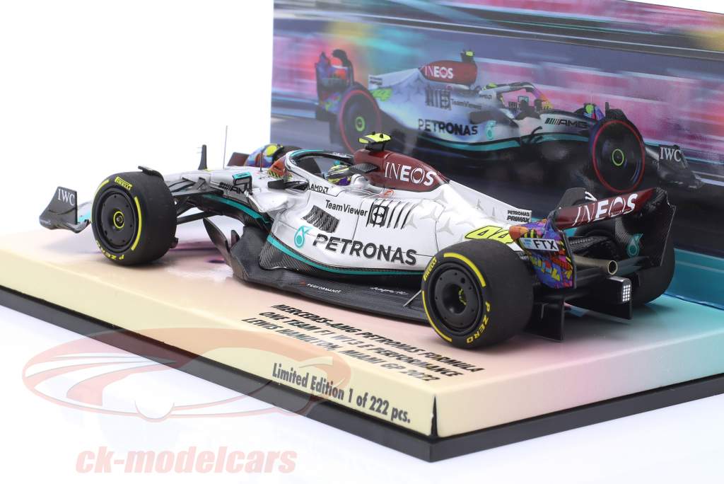 Lewis Hamilton Mercedes-AMG F1 W13 #44 第六名 迈阿密 GP 公式 1 2022 1:43 Minichamps