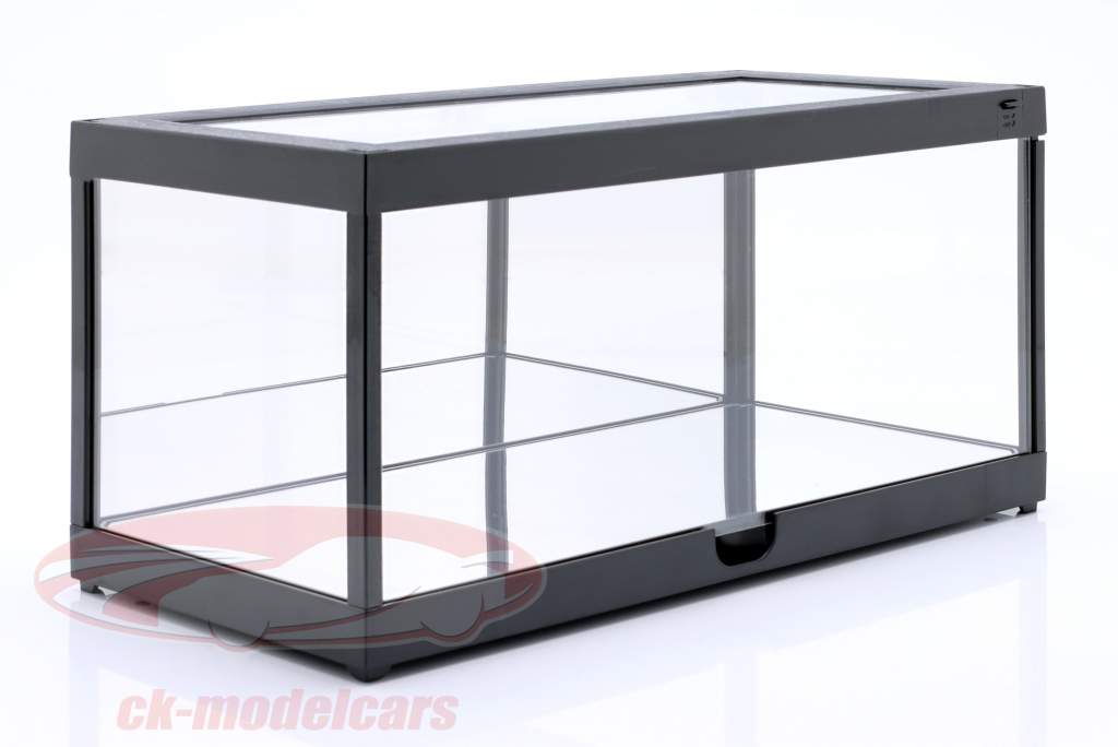 vitrine unique noir avec Éclairage LED et Miroir pour échelle 1:18 Triple9
