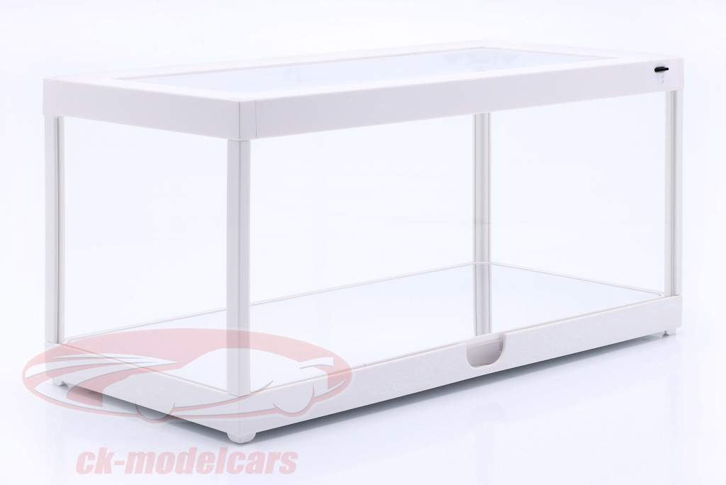 vetrina unica bianco con Illuminazione a LED per scala 1:18 Triple9