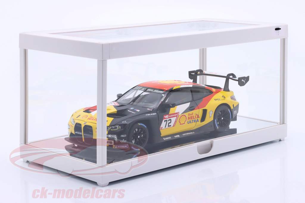 single showcase white with LED lighting for scale 1:18 Triple9