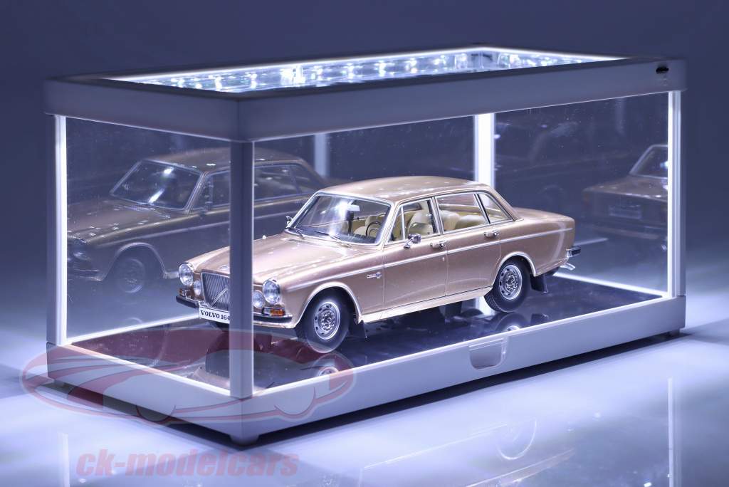 single showcase white with LED lighting for scale 1:18 Triple9
