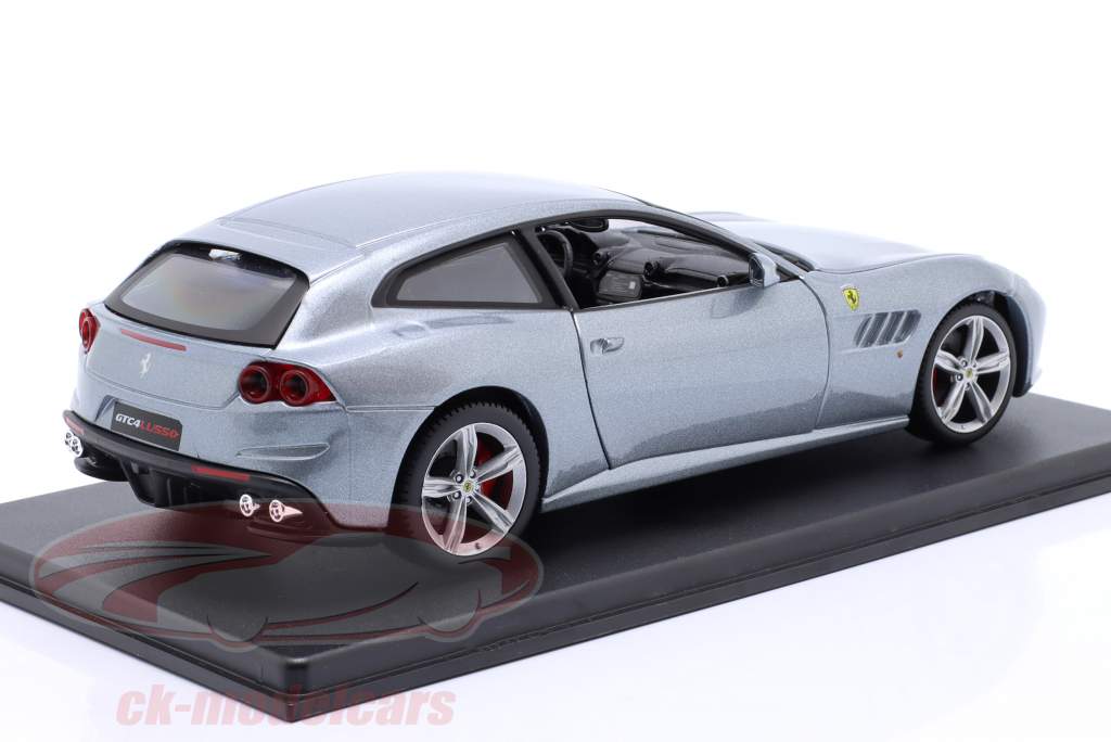 Ferrari GTC4 Lusso year 2017 silver grey metallic 1:24 Bburago