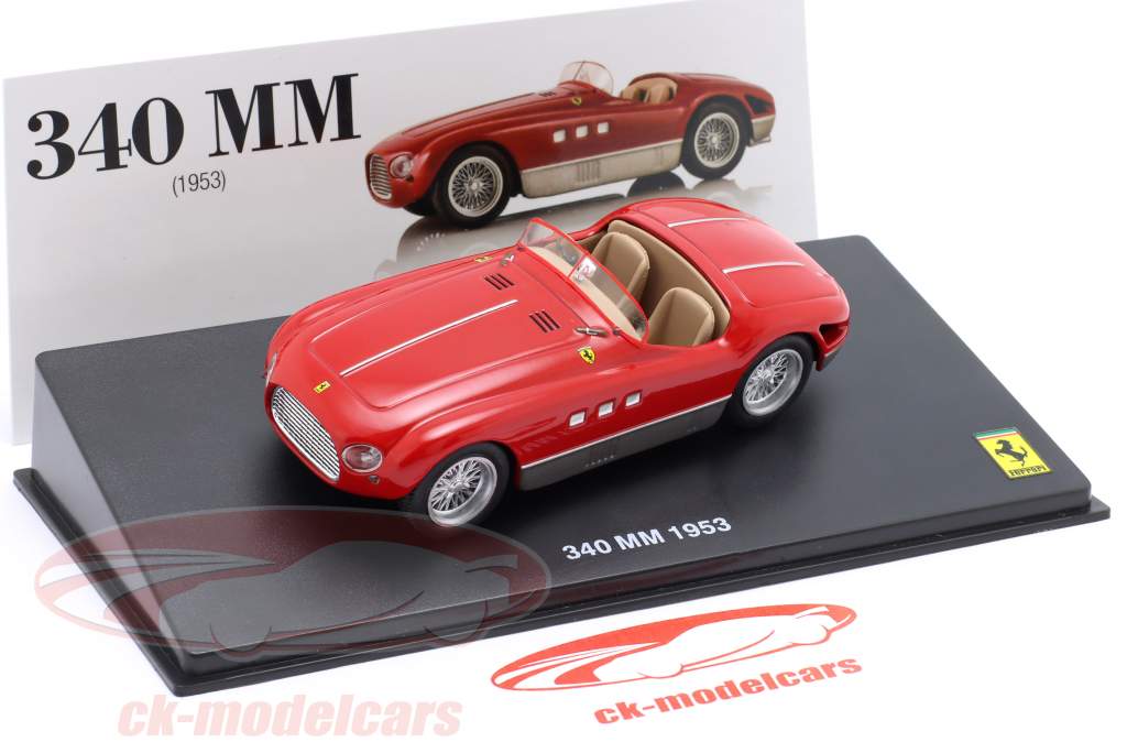 Ferrari 340 MM Byggeår 1953 rød 1:43 Altaya