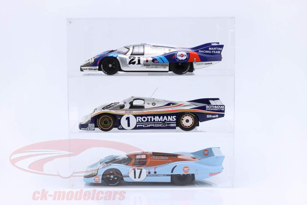 High quality acrylic showcase for 3 modelcars in scale 1:12 Jewel Cases
